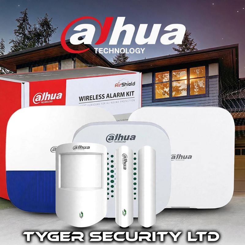 Dahua AirShield wireless alarm kit with Tyger Security Ltd branding