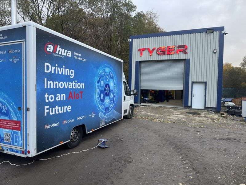 Dahua demonstration truck open outside the TYGER unit